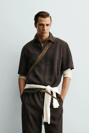 Поло из 100% льна- Заказать в России