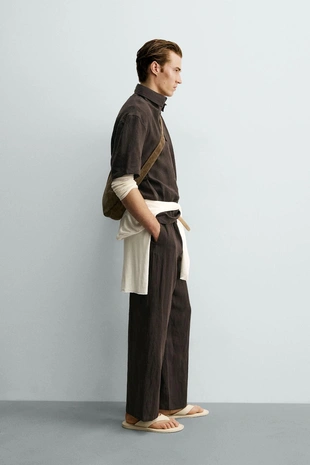 Поло из 100% льна- Заказать в России