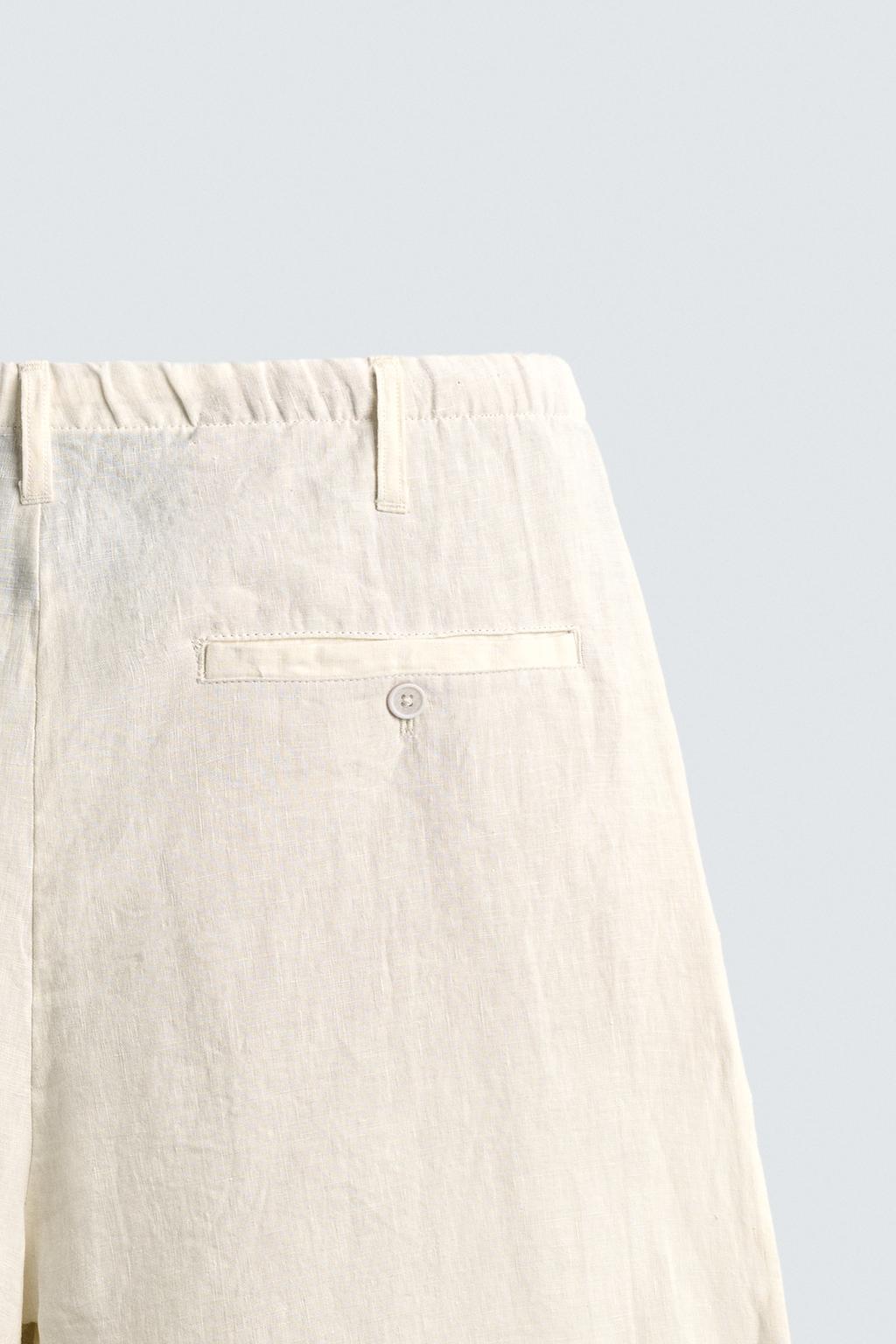 БРЮКИ СВОБОДНОГО КРОЯ ИЗ 100% ЛЬНА