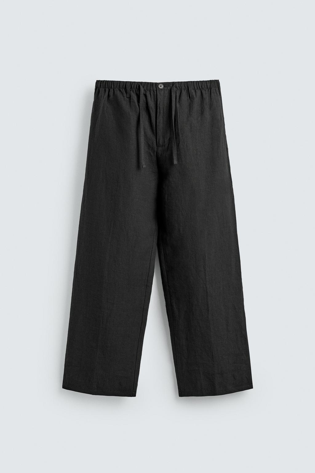 БРЮКИ RELAXED FIT ИЗ 100% ЛЬНА