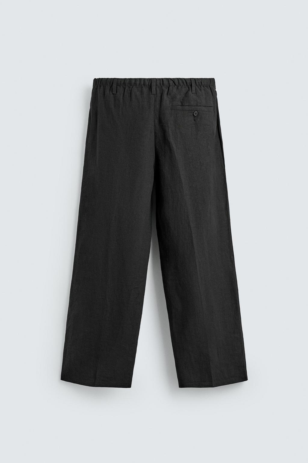 БРЮКИ RELAXED FIT ИЗ 100% ЛЬНА