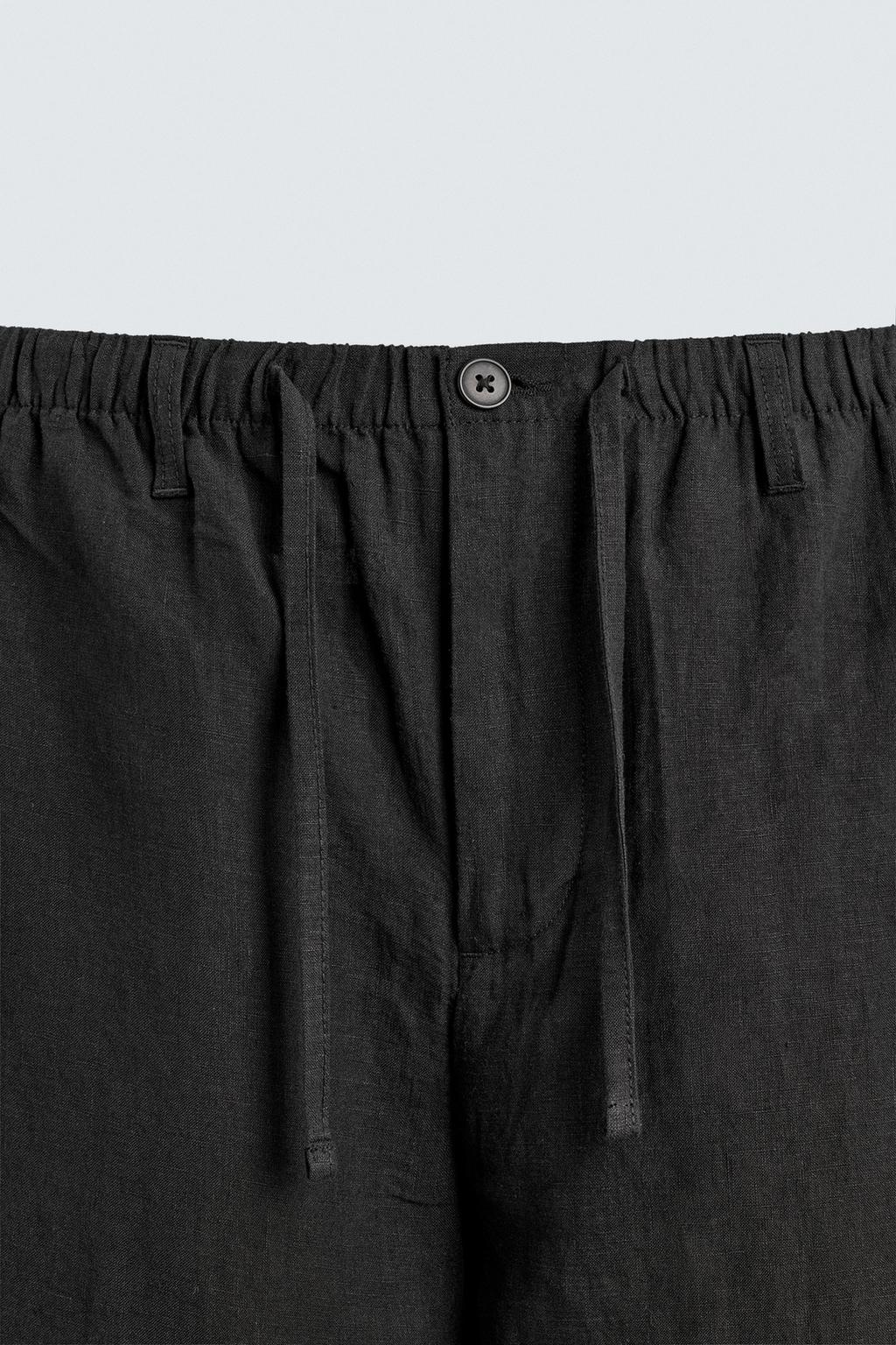 БРЮКИ RELAXED FIT ИЗ 100% ЛЬНА