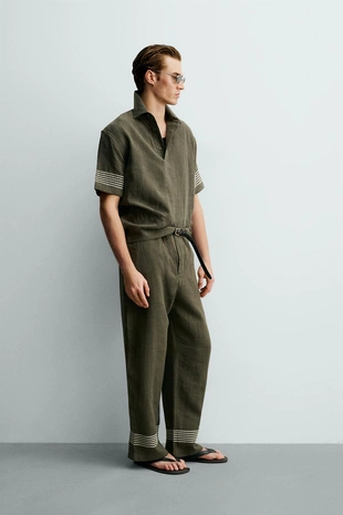 Поло из 100% льна