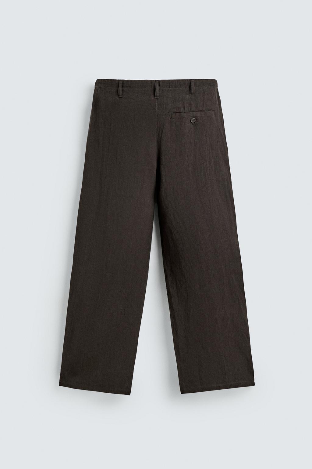 БРЮКИ СВОБОДНОГО КРОЯ ИЗ 100% ЛЬНА