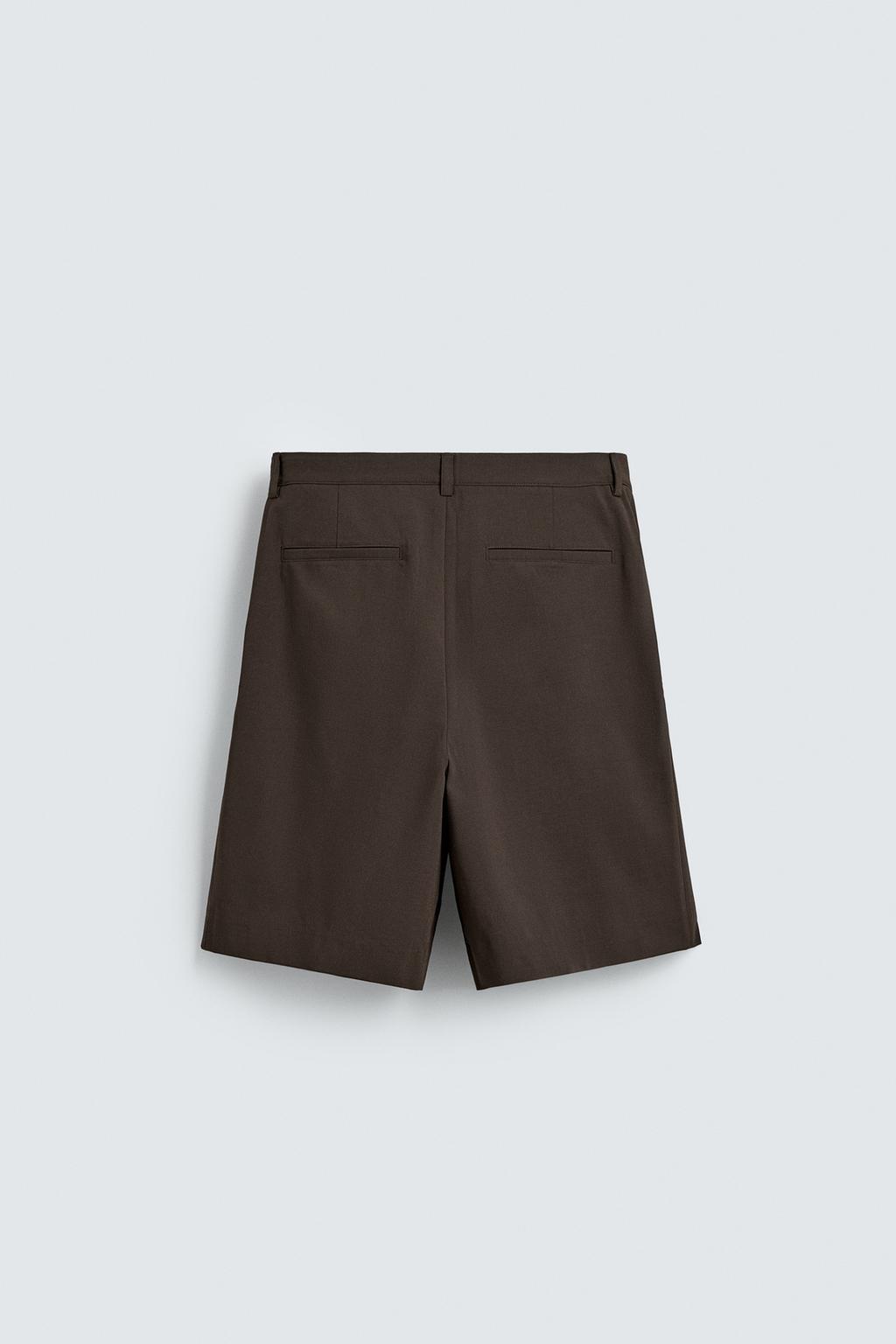 БЕРМУДЫ RELAXED FIT СО СКЛАДКАМИ