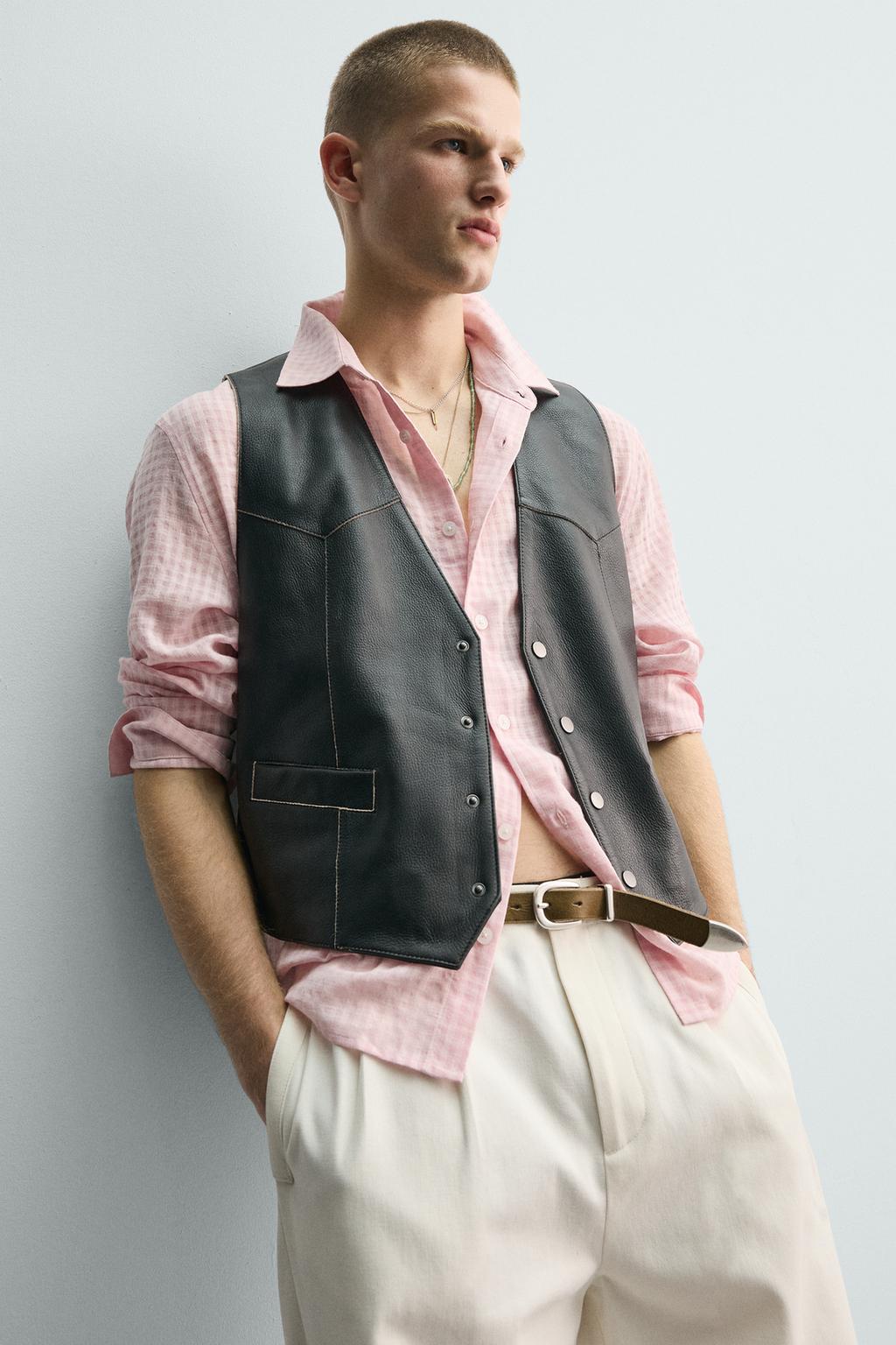 РУБАШКА СТРУЯЩЕГОСЯ ПОКРОЯ В КЛЕТКУ