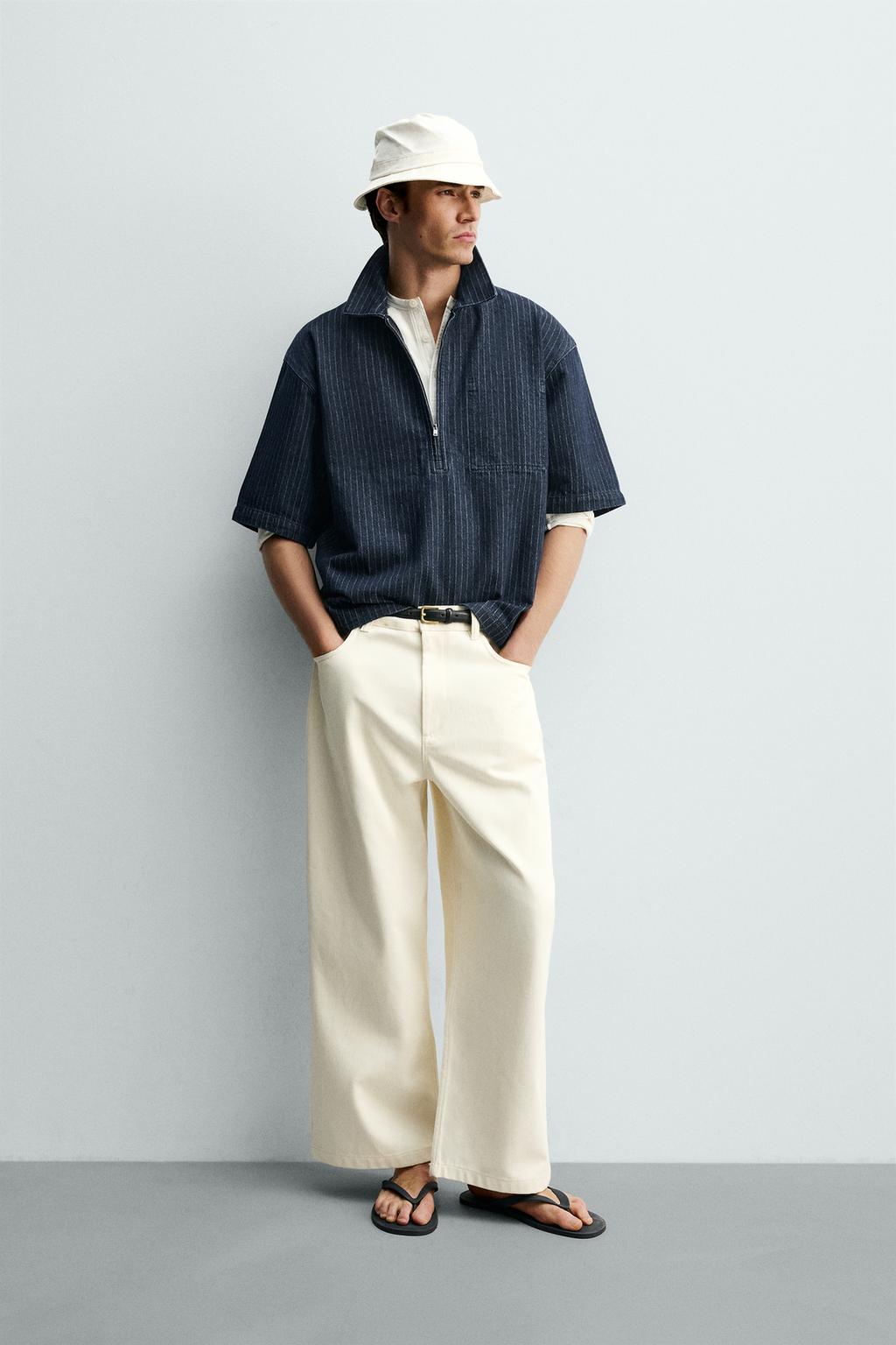 ДЕНИМОВОЕ ПОЛО В ПОЛОСКУ