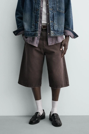 Джинсовые шорты Relaxed Fit- Заказать в России