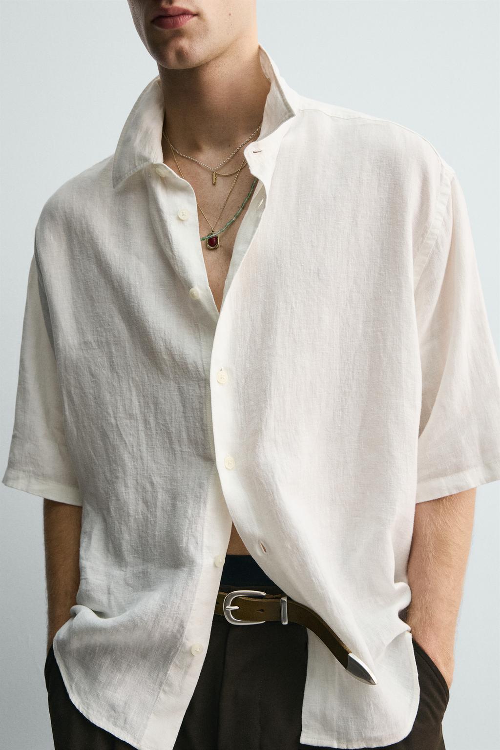 РУБАШКА  ИЗ 100% ЛЬНА