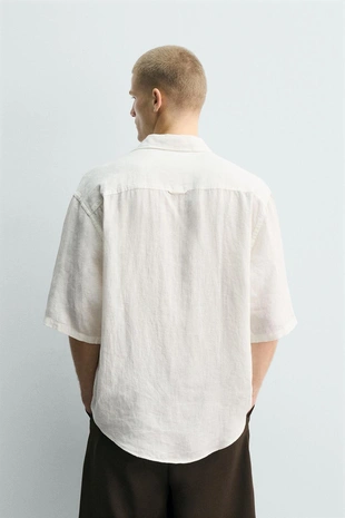 Рубашка  из 100% льна- Заказать в России