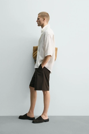 Рубашка  из 100% льна- Заказать в России