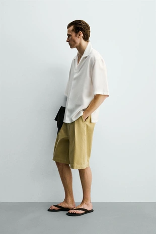 Рубашка Relaxed Fit из струящейся ткани- Заказать в России