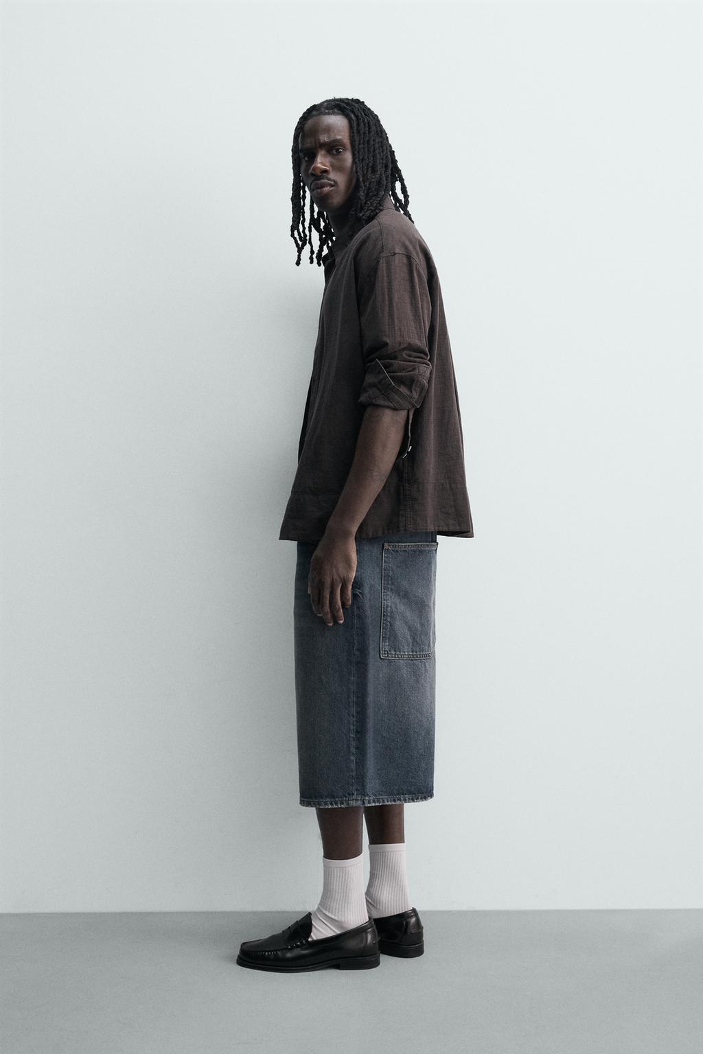 ДЖИНСОВЫЕ ШОРТЫ СВОБОДНОГО КРОЯ