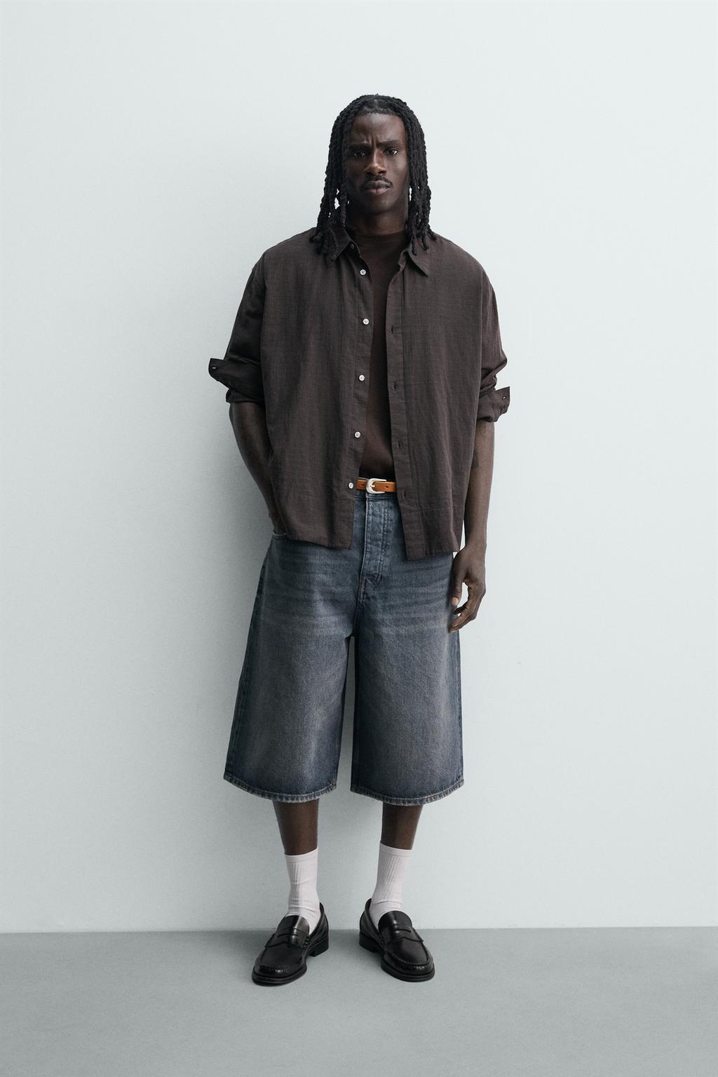 ДЖИНСОВЫЕ ШОРТЫ СВОБОДНОГО КРОЯ