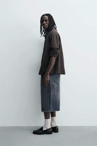 Джинсовые шорты свободного кроя- Заказать в России