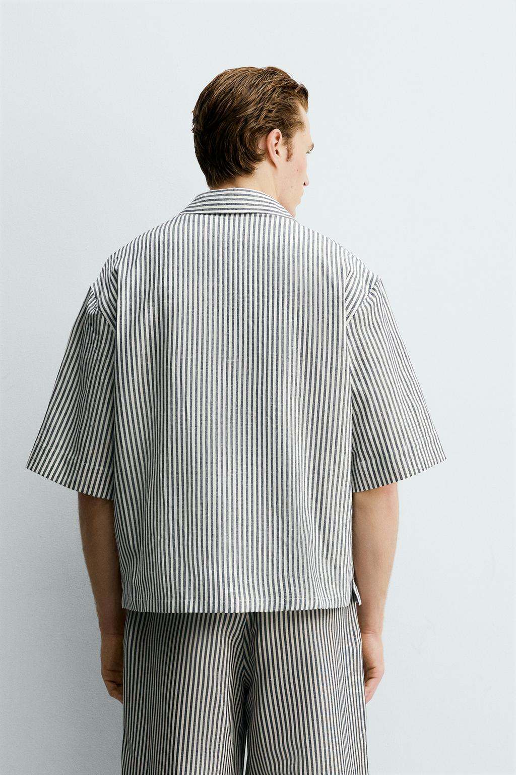 РУБАШКА СВОБОДНОГО КРОЯ В ПОЛОСКУ