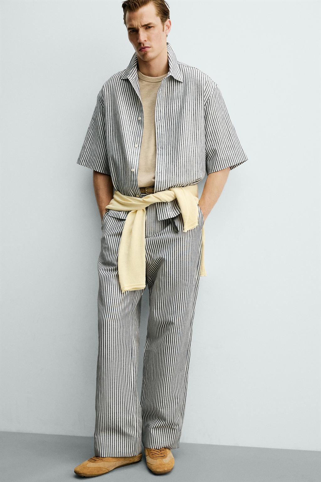 РУБАШКА СВОБОДНОГО КРОЯ В ПОЛОСКУ