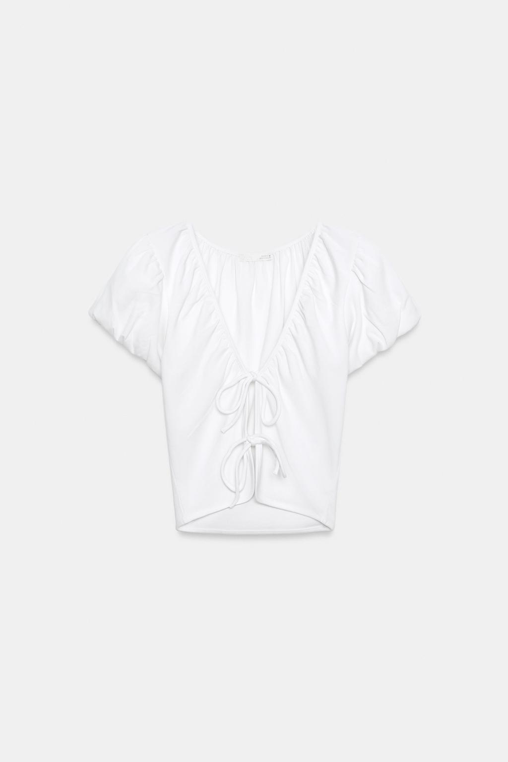 КРОП-ТОП С БАНТАМИ