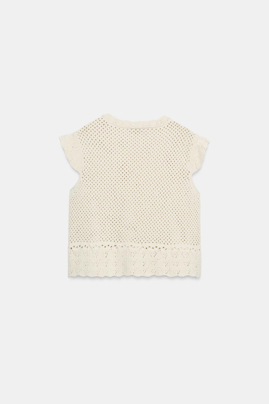 АЖУРНЫЙ ТРИКОТАЖНЫЙ ТОП