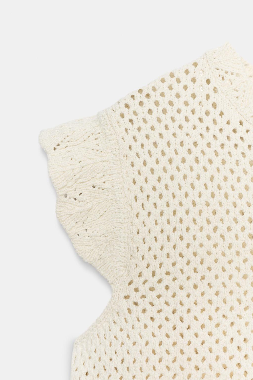 АЖУРНЫЙ ТРИКОТАЖНЫЙ ТОП