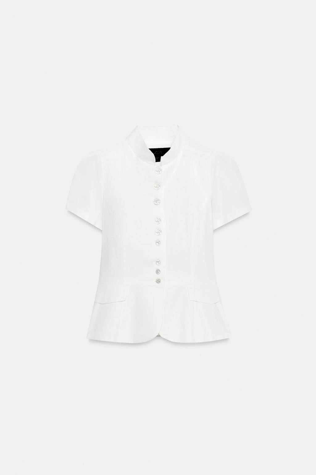 ТОП С КОРОТКИМИ РУКАВАМИ И ПУГОВИЦАМИ