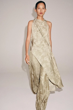 Топ асимметричного кроя жаккард — Zw Collection- Заказать в России