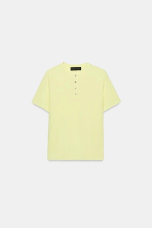 Трикотажный топ с пуговицами