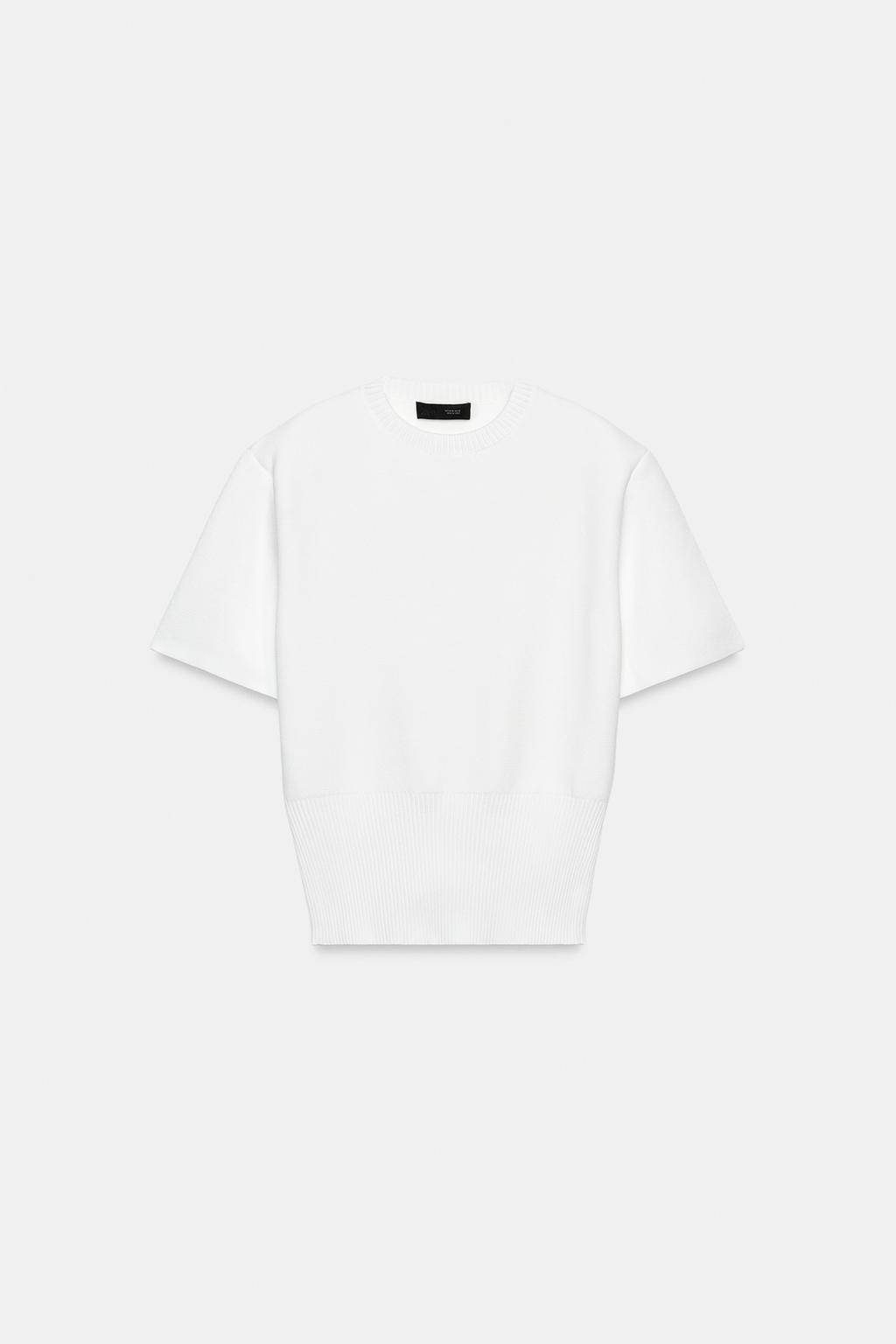 ТРИКОТАЖНЫЙ ТОП С ПОДПЛЕЧНИКАМИ