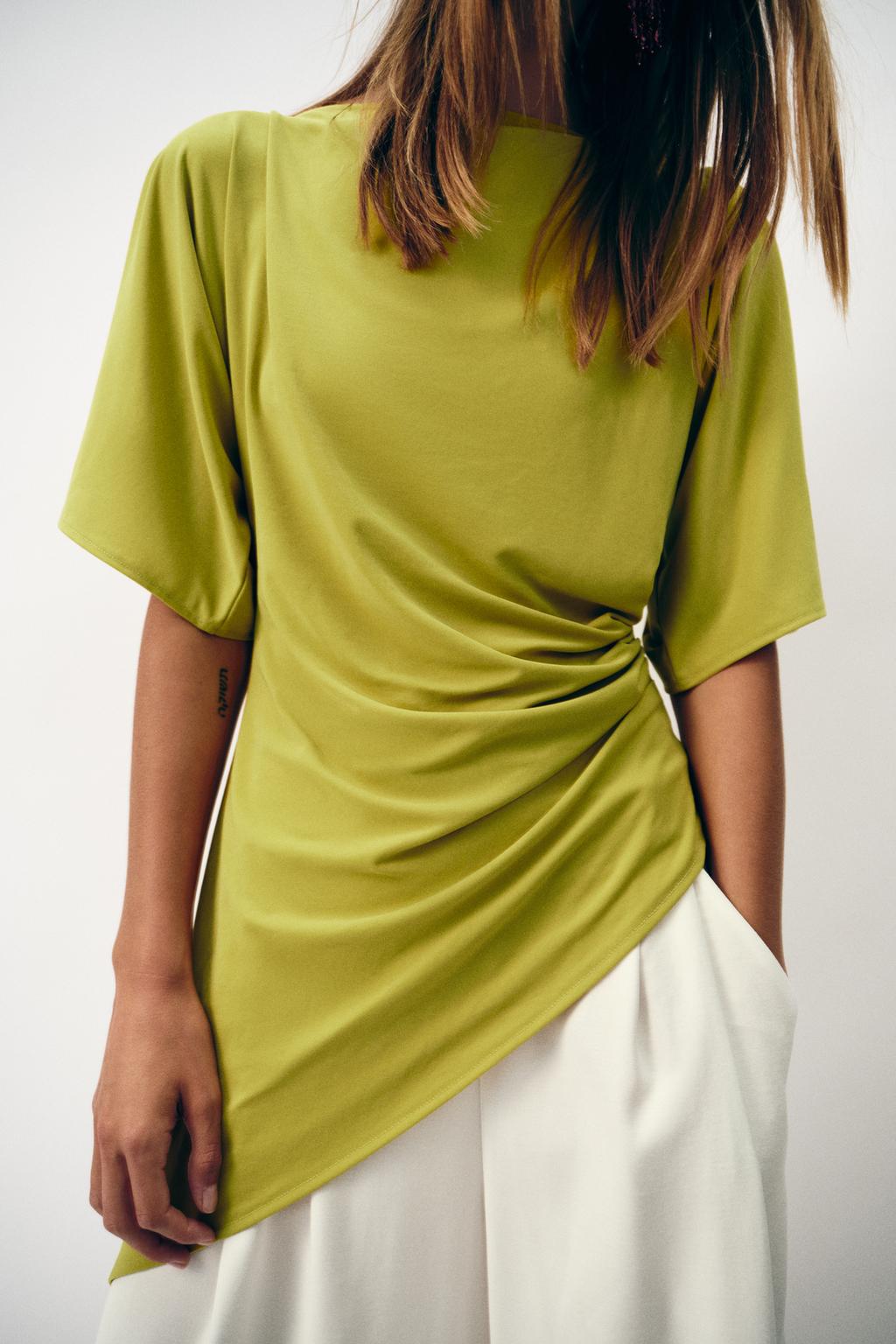 ТОП АСИММЕТРИЧНОГО КРОЯ СО СБОРКАМИ