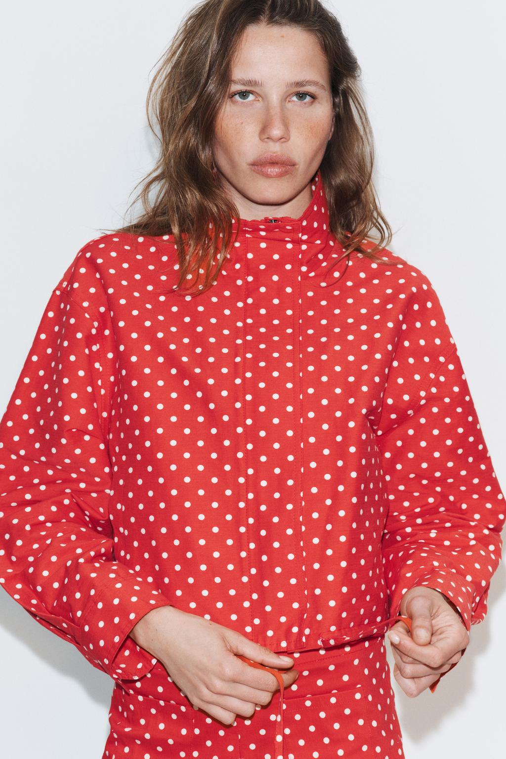 КУРТКА-ПУХОВИК В ГОРОШЕК