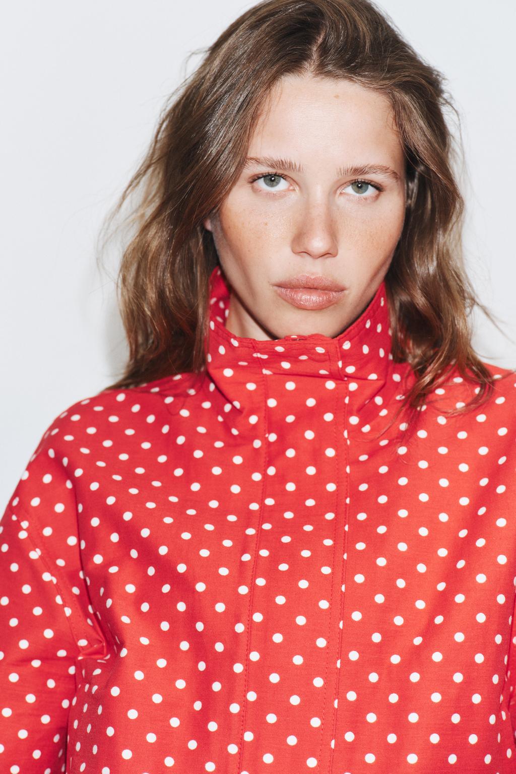 КУРТКА-ПУХОВИК В ГОРОШЕК