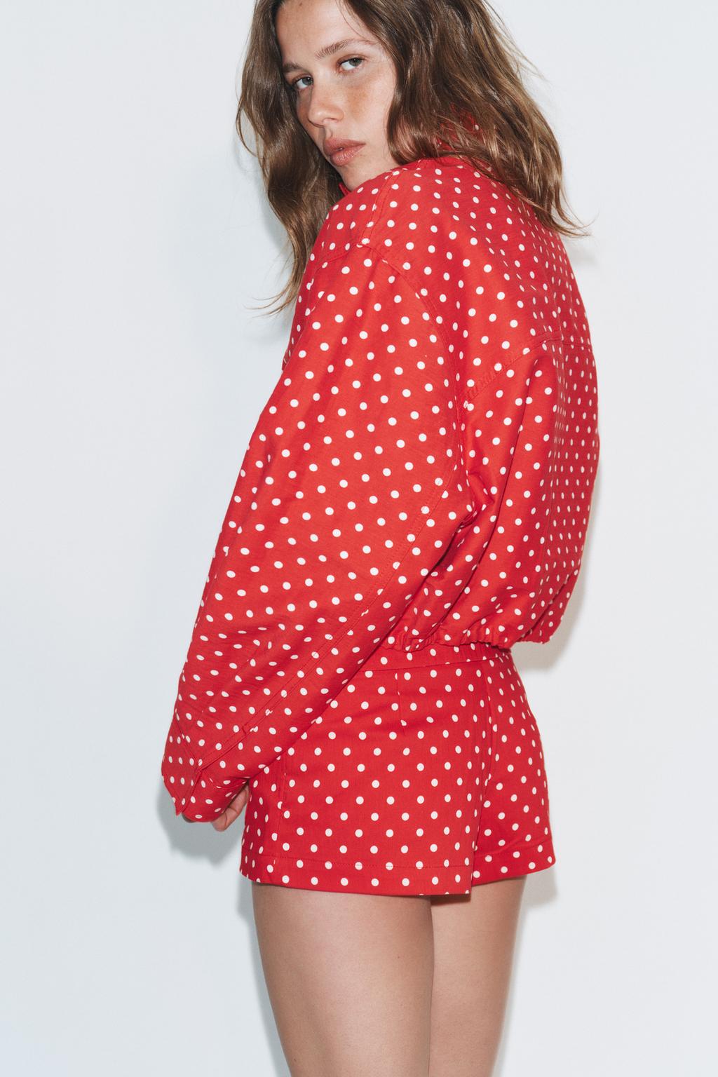 КУРТКА-ПУХОВИК В ГОРОШЕК