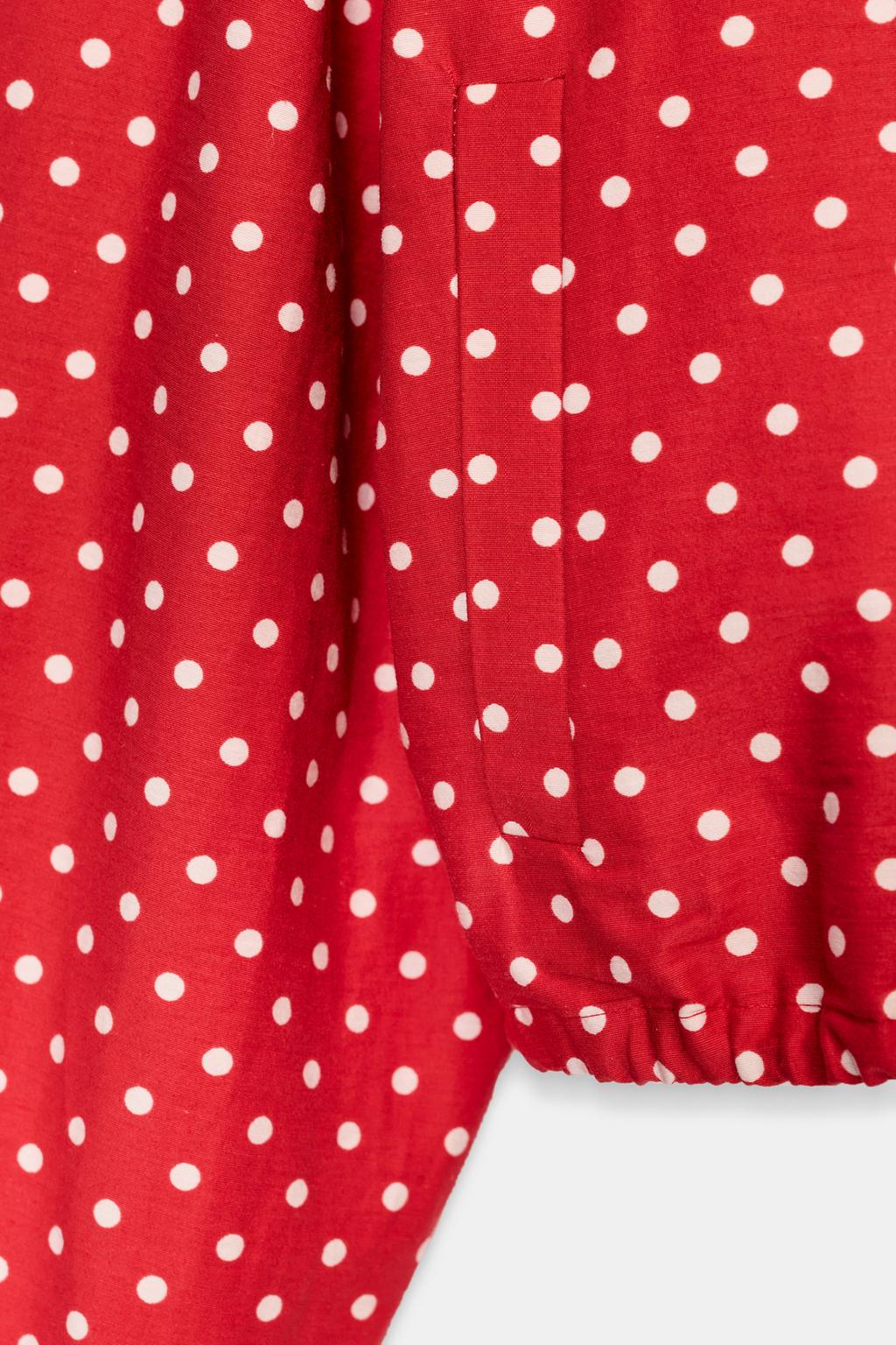 КУРТКА-ПУХОВИК В ГОРОШЕК