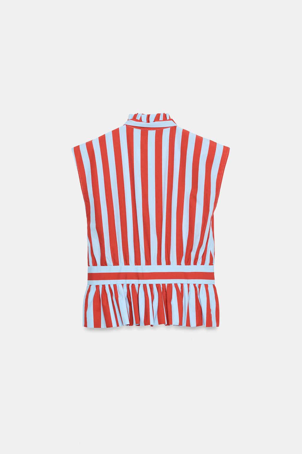 БЛУЗА В ПОЛОСКУ С УЗЛОМ