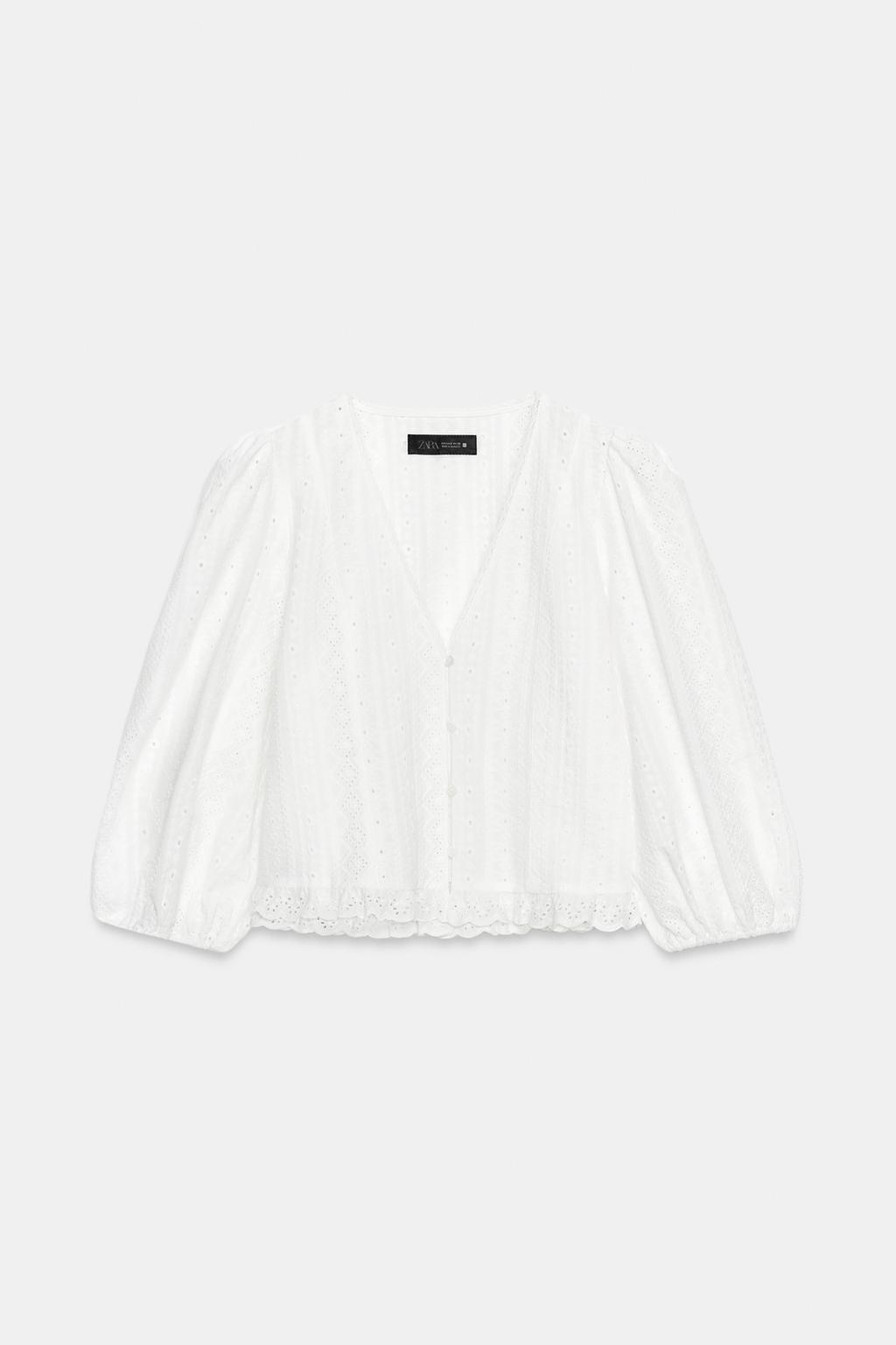 БЛУЗА С ВЫШИВКОЙ РИШЕЛЬЕ