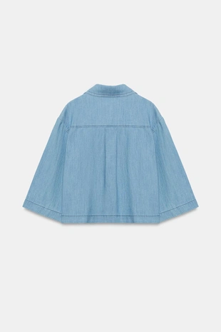 Свободная блуза с V-образным вырезом- Заказать в России