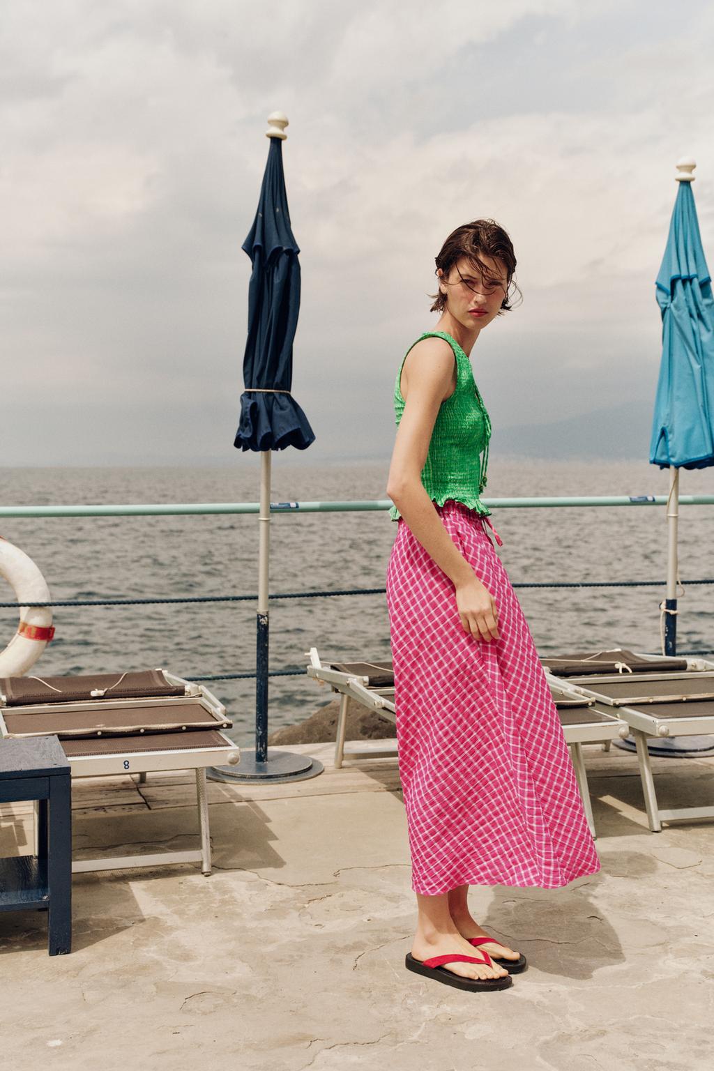 ЮБКА МИДИ В КЛЕТКУ