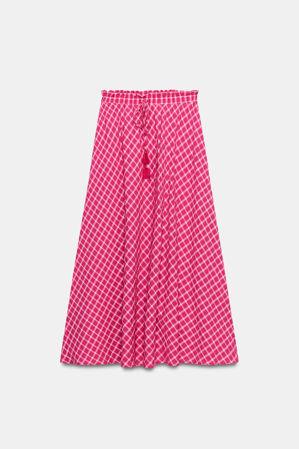 ЮБКА МИДИ В КЛЕТКУ