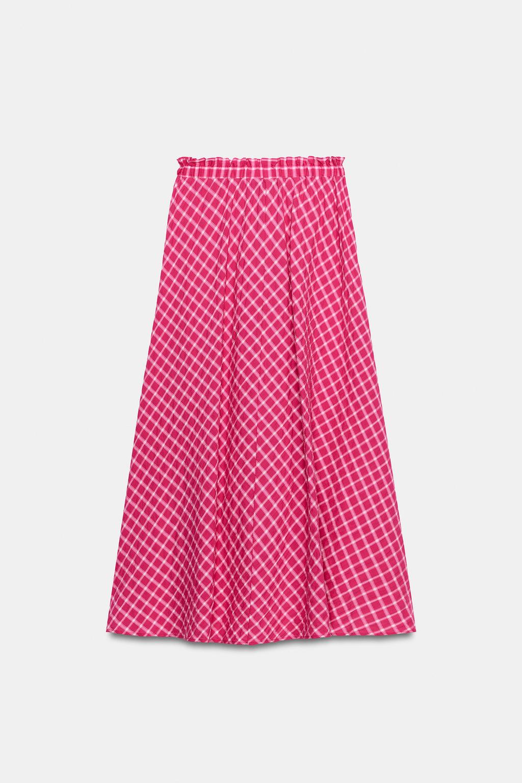 ЮБКА МИДИ В КЛЕТКУ