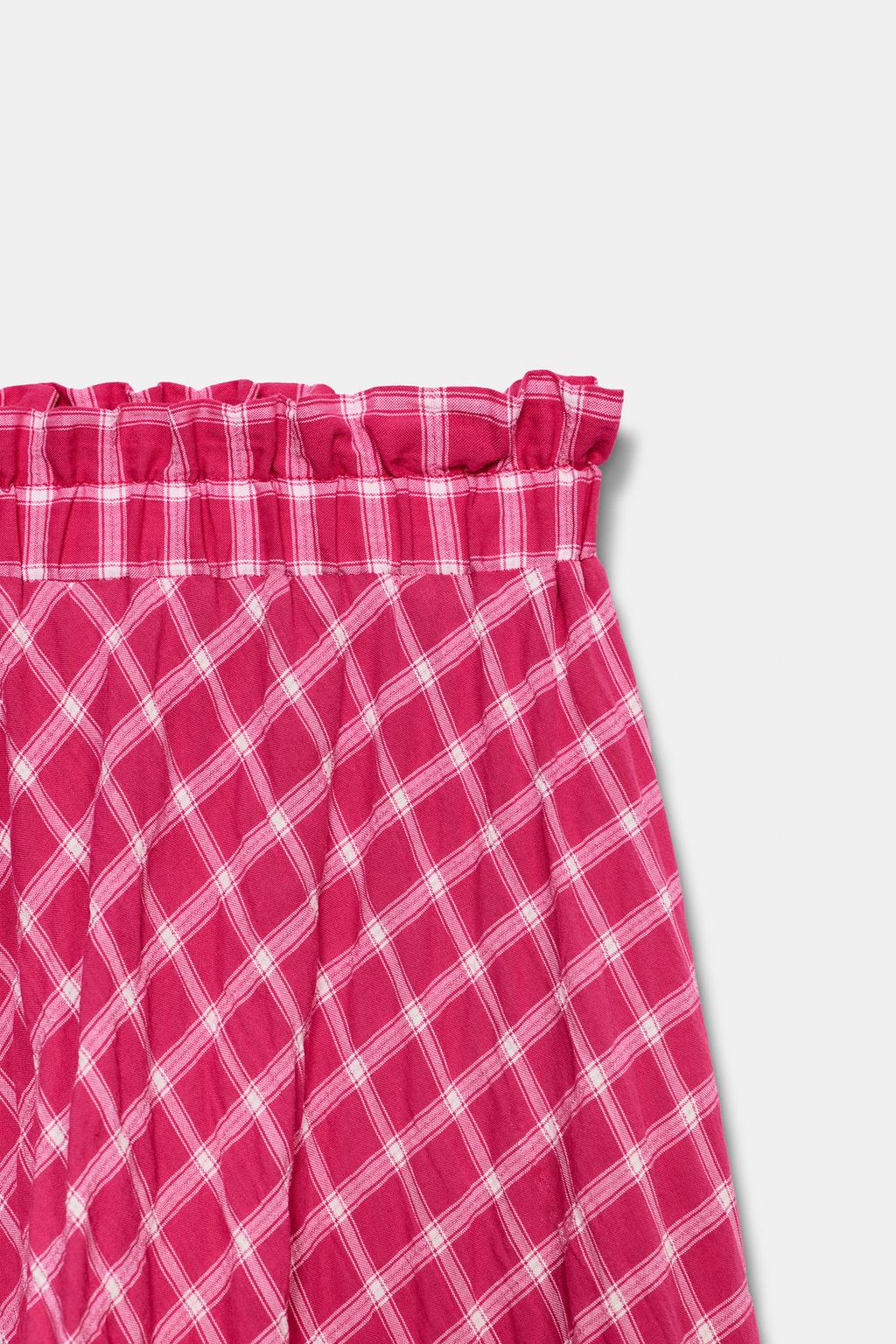 ЮБКА МИДИ В КЛЕТКУ