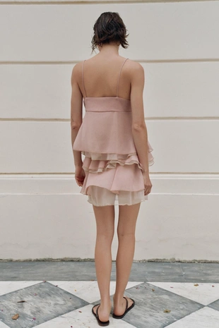 Мини-юбка с воланами- Заказать в России