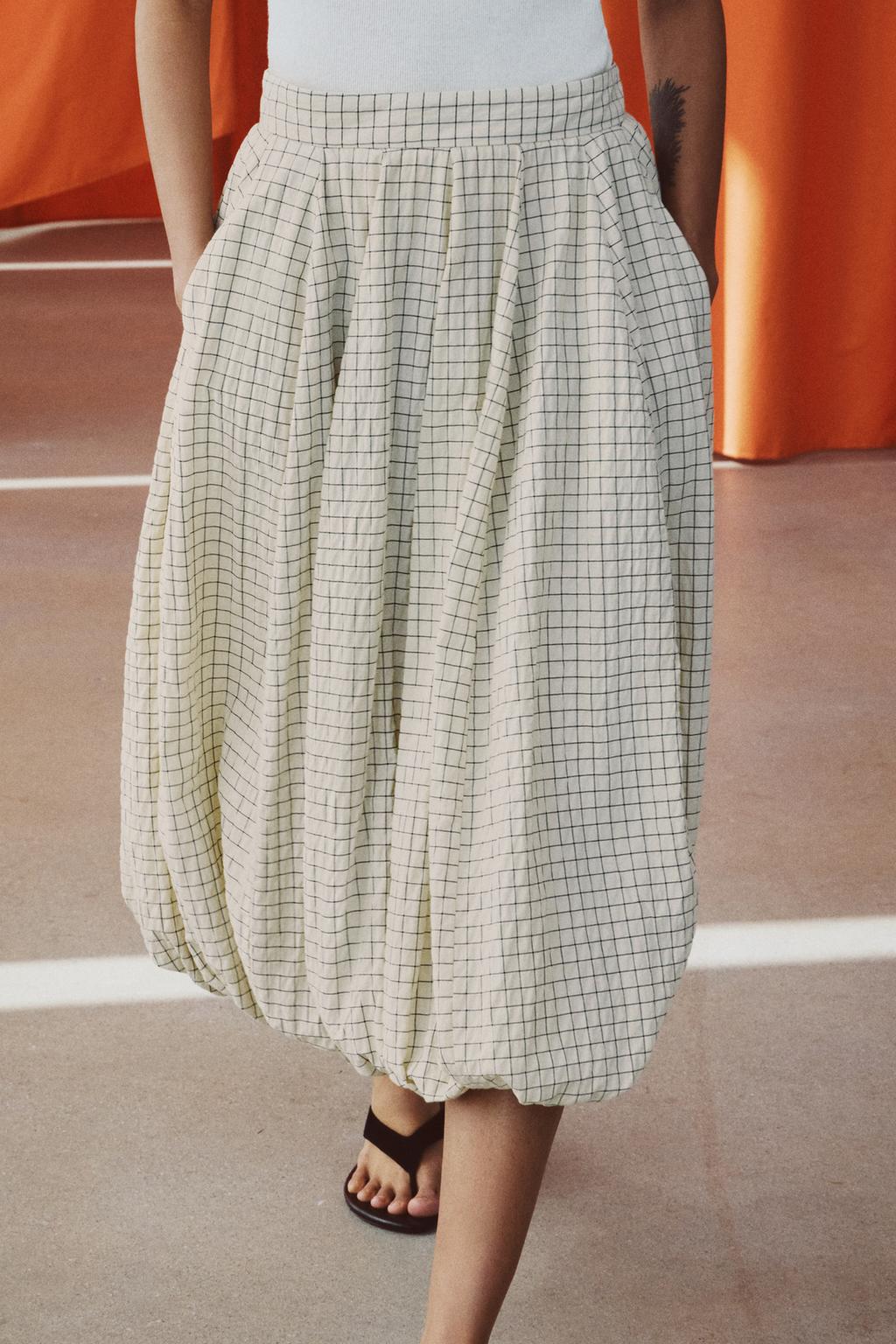 ЮБКА-ШАР В КЛЕТКУ — ZW COLLECTION