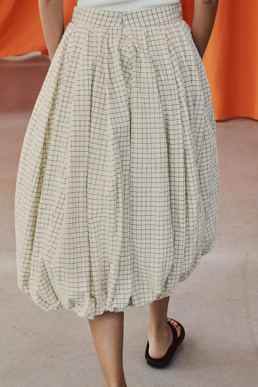 ЮБКА-ШАР В КЛЕТКУ — ZW COLLECTION