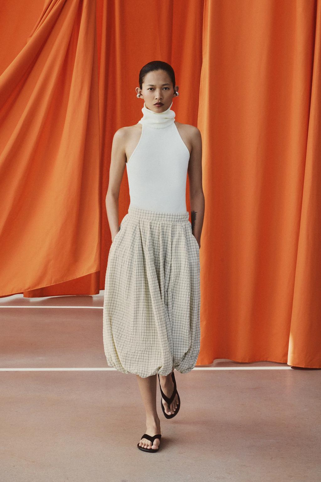 ЮБКА-ШАР В КЛЕТКУ — ZW COLLECTION