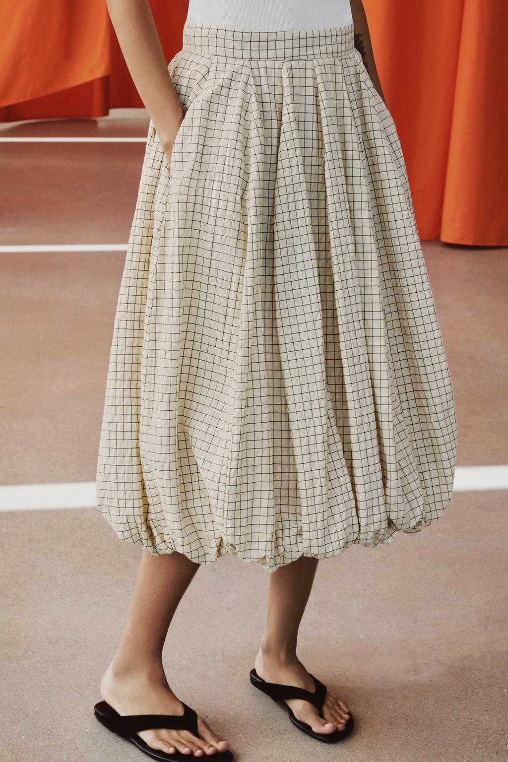 ЮБКА-ШАР В КЛЕТКУ — ZW COLLECTION