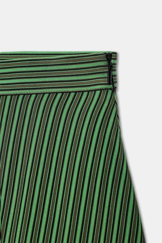 ЮБКА МИДИ В ПОЛОСКУ — коллекция Zara «ZW»