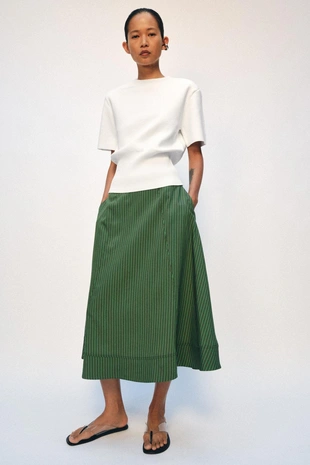 Юбка миди в полоску — Zw Collection- Заказать в России