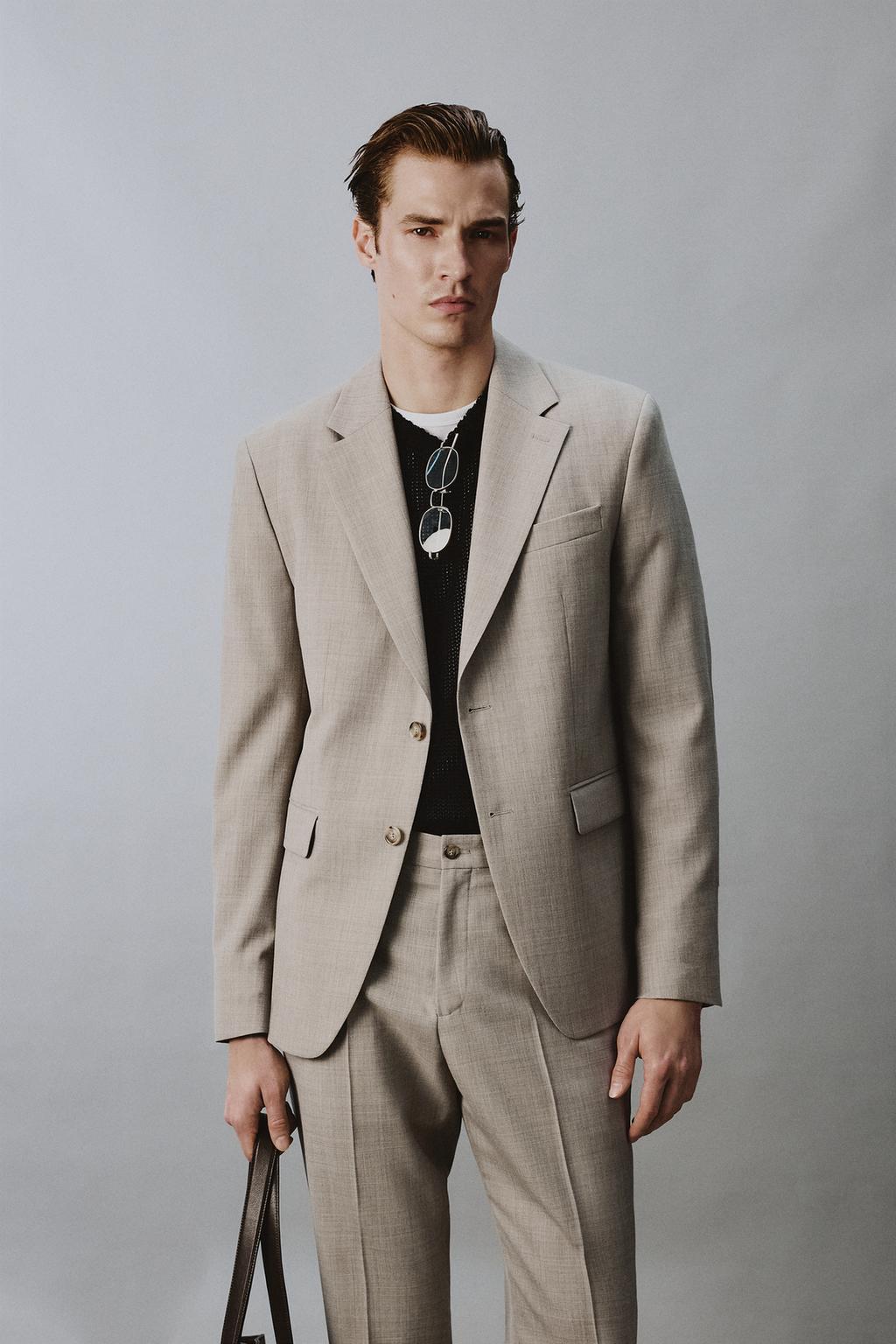 КОСТЮМНЫЙ ПИДЖАК КОМФОРТНОЙ ПОСАДКИ ИЗ ШЕРСТИ