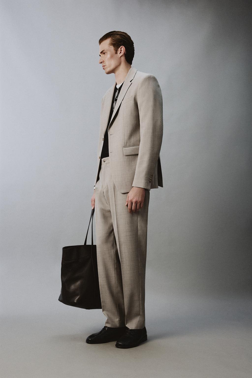 КОСТЮМНЫЙ ПИДЖАК КОМФОРТНОЙ ПОСАДКИ ИЗ ШЕРСТИ