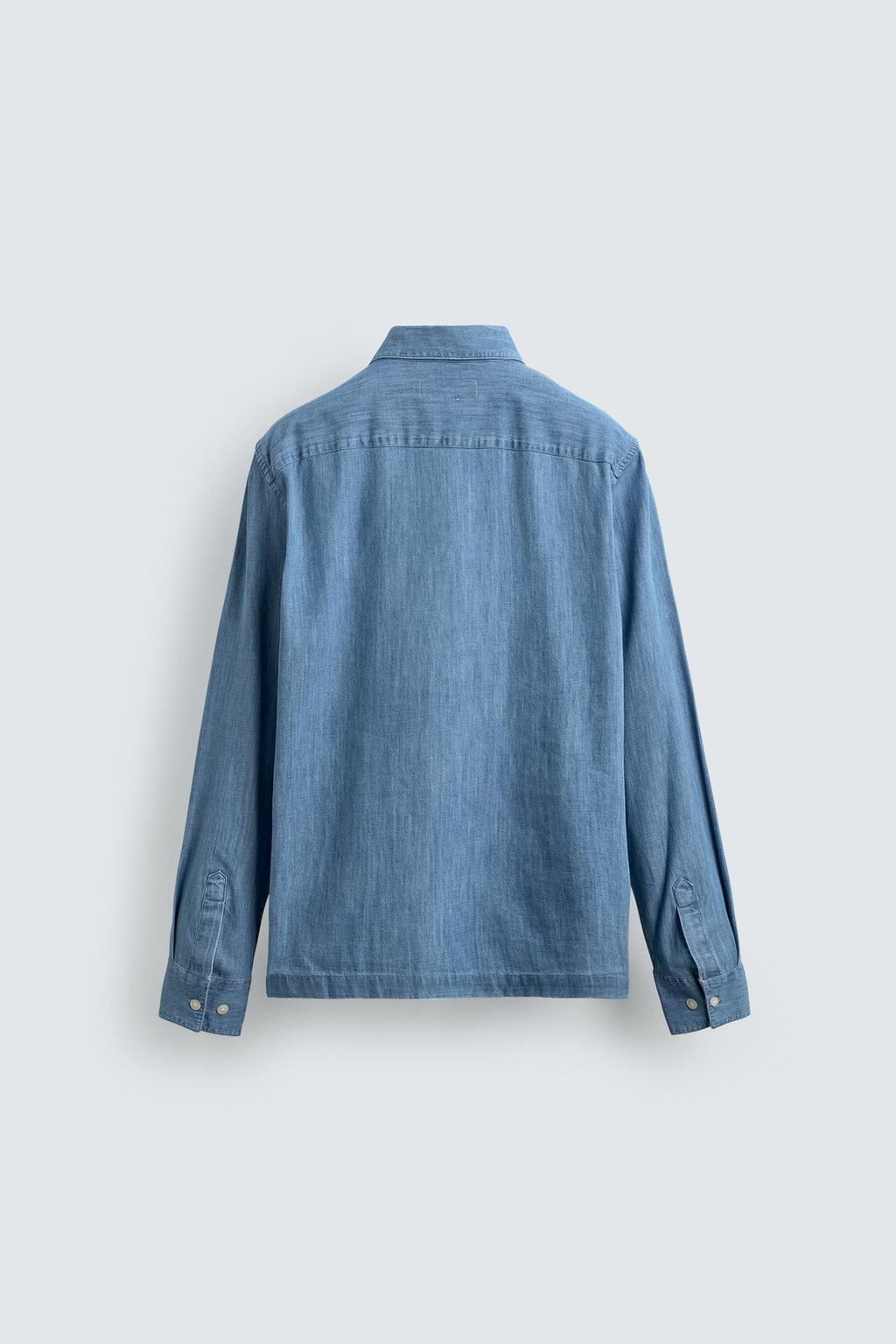 ДЖИНСОВАЯ РУБАШКА С КАРМАНАМИ